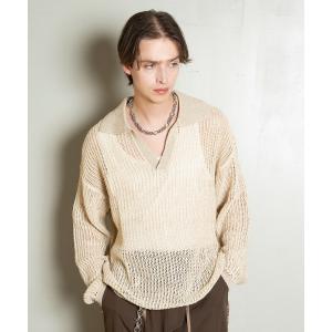 「Forte（フォルテ）」 長袖ニット LARGE ベージュ メンズ