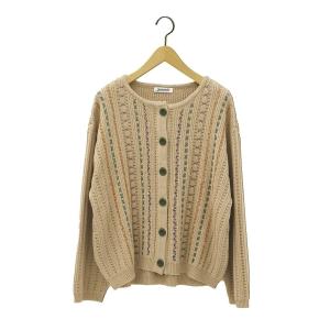 カーディガン Escalera 刺繍ニットカーディガン レディース