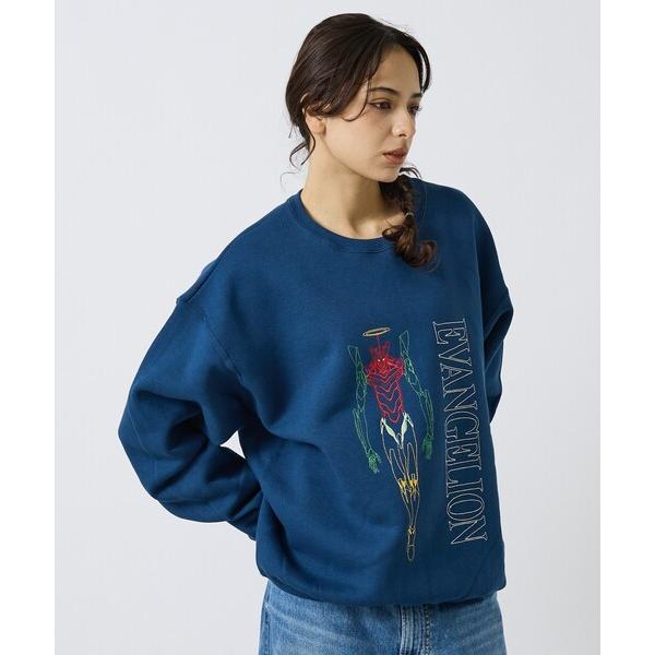 トレーナー スウェット 「EVANGELION x FRUIT OF THE LOOM」刺繍 クルー...