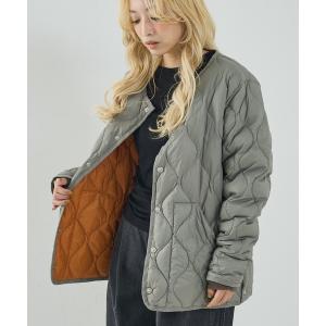 ダウンコート ダウンジャケット 「TAION」キルティングクルーネック ダウンジャケット / ブルゾン レディース