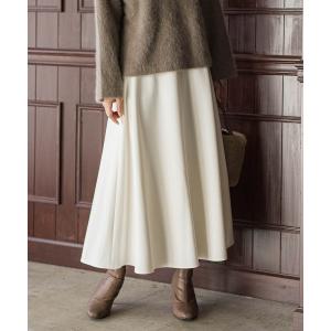 スカート 両面起毛ストレッチスカート「洗濯機で洗える」