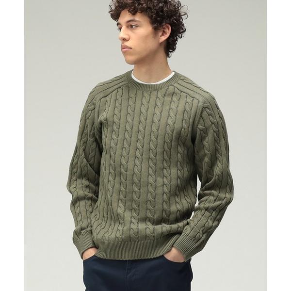 セーター ニット Crew Cable メンズ