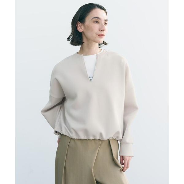 トレーナー スウェット BEAUTY FORM JERSEY キーネック トップス レディース