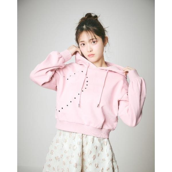 パーカー 「UNISEX」Heart Studs Hoodie レディース メンズ