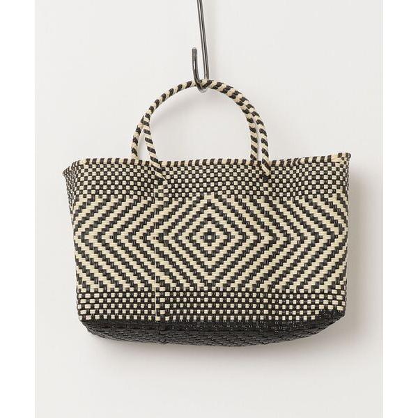 かごバッグ カゴバッグ 「Moon Bird/ムーンバード」手編みのメルカドバッグ横長（S）MOTI...