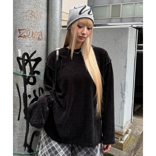 tシャツ ベロアモールオーバートップ レディース メンズ
