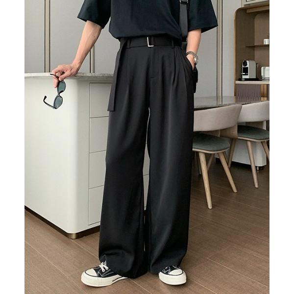 スラックス ベルト付きスラックス メンズ レディース