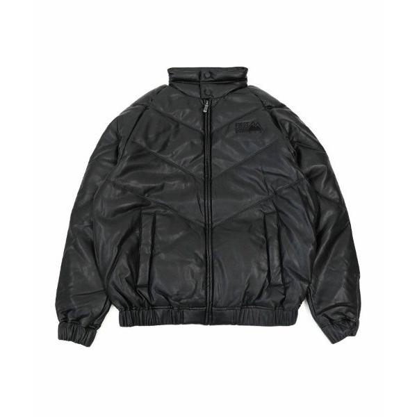 ダウンジャケット ダウン 「FIRST DOWN」PU Leather V-Down JKT SMU...