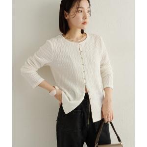 カーディガン SILVER釦カーディガン レディース