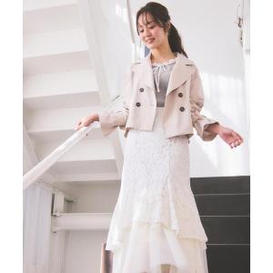 トレンチコート コート 「防シワ/花粉リリース」ショートトレンチ / 1216155101 レディース