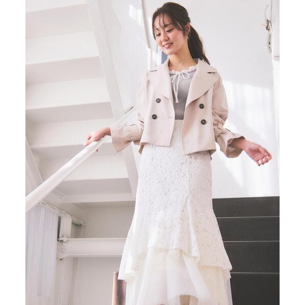 トレンチコート コート 「防シワ/花粉リリース」ショートトレンチ / 1216155101 レディー...