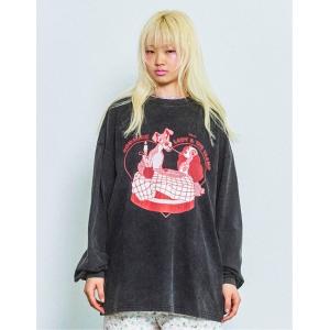 tシャツ 「RES」「little sunny bite Disney collection」 lady ＆ tramp long tee レディース