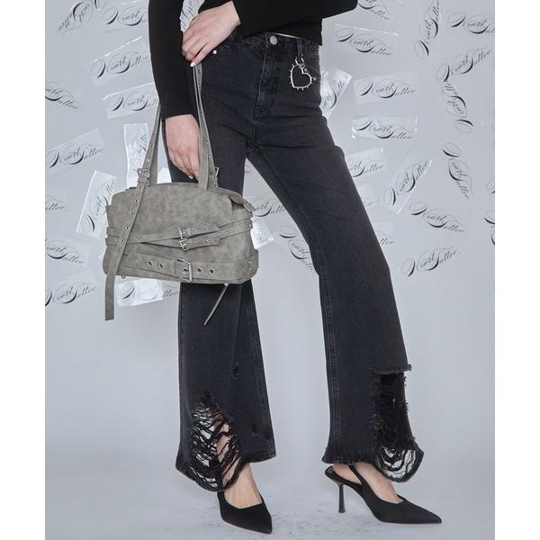 ジーンズ デニム デニムパンツ damage  flare denim / ダメージフレアデニム レ...