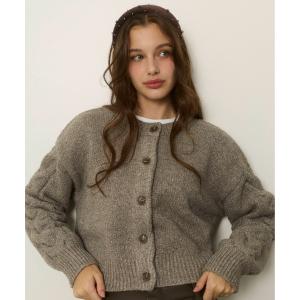 カーディガン Sparkle Two-Way Knit Cardigan /2way ラメニットカーディガン レディース