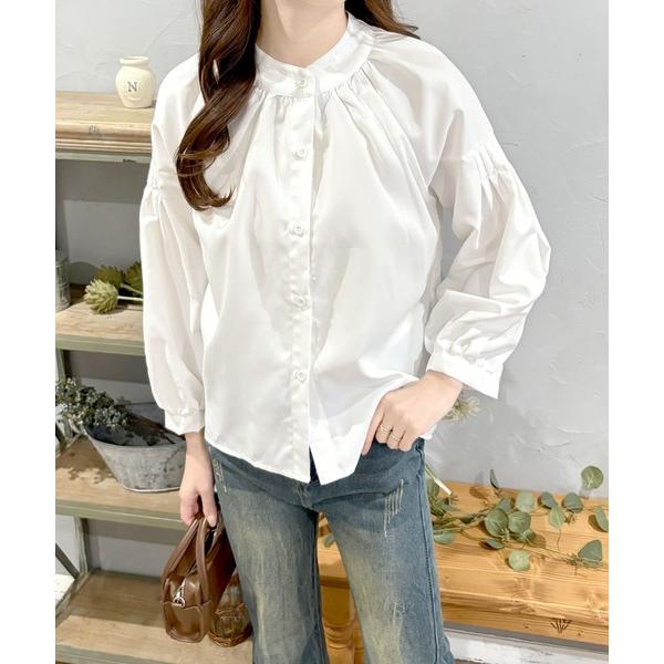 ブラウス シャツ ふんわりシルエットで抜け感をつくる リラックスパフスリーブブラウス レディース
