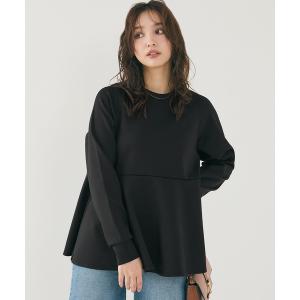 tシャツ スムースペプラムプルオーバー| セレモニー オフィス ママスーツ フォーマルウェア スーツ 卒業式 レディース