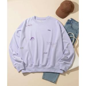 tシャツ 「PEKO/ペコちゃん」オーバーサイズ ポンチ クルーネック トレーナー スウェット レディース メンズ