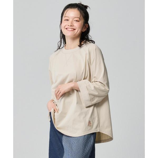 tシャツ 「日焼け対策・接触冷感」冷涼UVカット7分袖ゆるT レディース