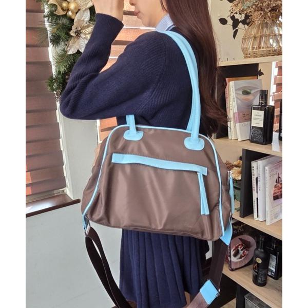 ショルダーバッグ バッグ 2way バイカラー ショルダーバッグ ボストンバッグ レディース