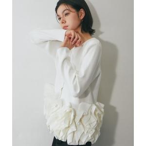 カーディガン 裾フリルカーディガン レディース