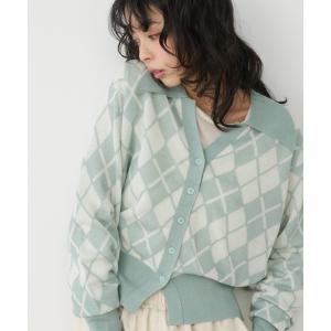 アーガイル カーディガン レディースのおすすめ人気商品一覧 通販