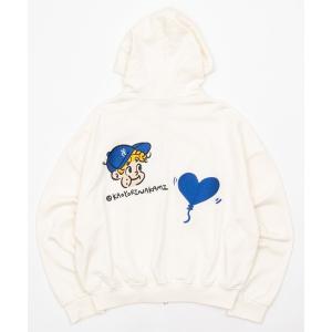 パーカー face ballon ziphoodie / フェイスバルーンジップパーカー メンズ レディース