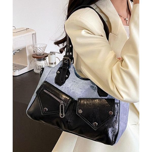 ショルダーバッグ バッグ Y2K 配色デザイン ショルダーバッグ レディース