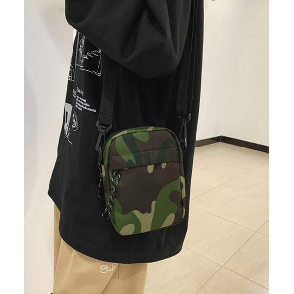 ショルダーバッグ バッグ カモフラ ナイロンミニショルダーバッグ レディース