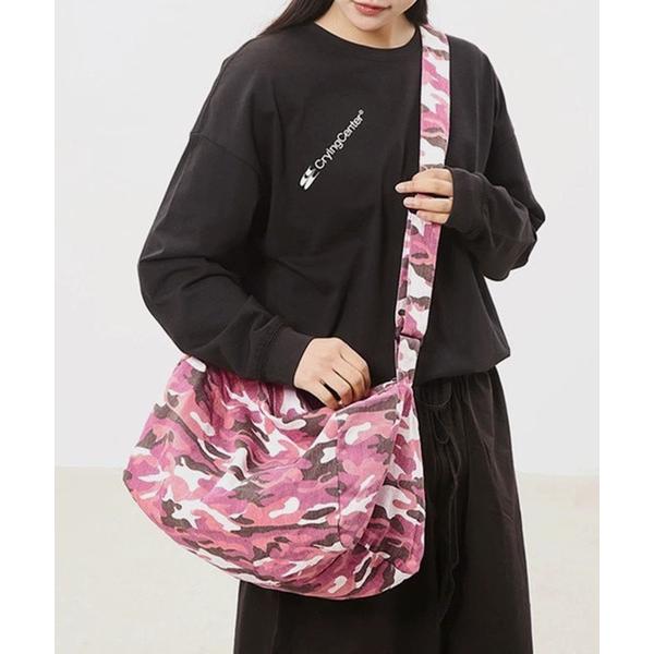 ショルダーバッグ バッグ カモフラ レオパード キャンバスショルダーバッグ レディース