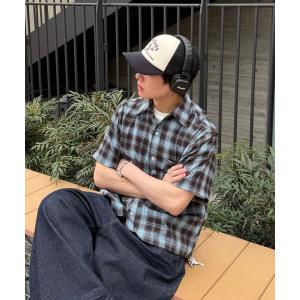 シャツ 半袖 Retro Check Regular Collar Shirt - レトロチェックレギュラーカラーシャツ メンズ レディース
