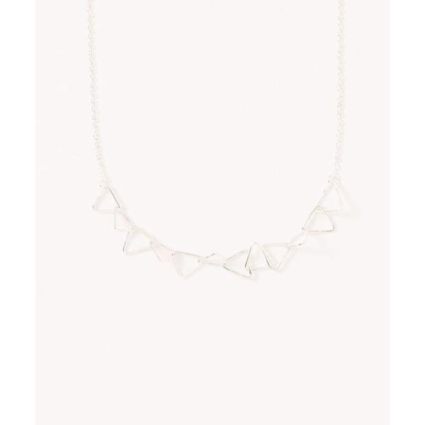 ネックレス 「R」トライアングルネックレス レディース