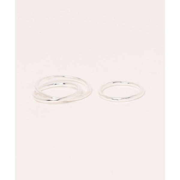 指輪 リング 「R」2連2ピースリング レディース