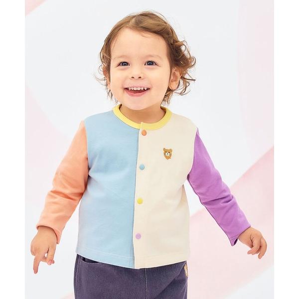カーディガン 「Everyday Series」天竺素材 ワンポイントカーディガン キッズ 子供服 ...