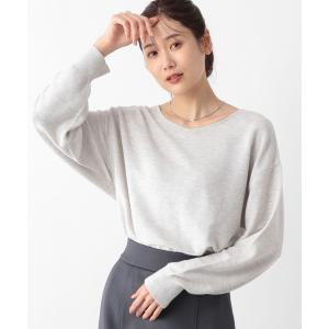 「GLOBAL WORK」 長袖ニット MEDIUM ライトグレー レディース