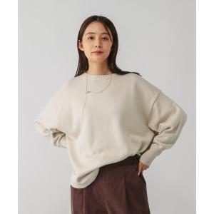 「GLOBAL WORK」 長袖ニット - アイボリー レディース