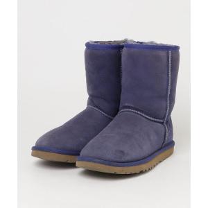 「UGG」 ショートブーツ 22cm パープル レディース