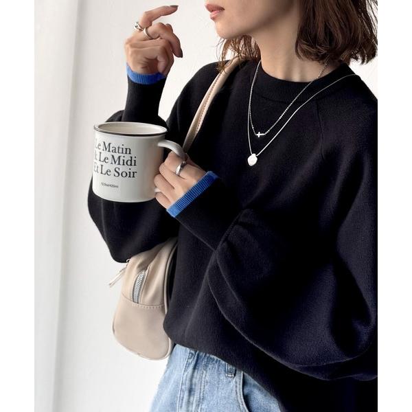 「Java」 長袖ニット MEDIUM ブラック レディース