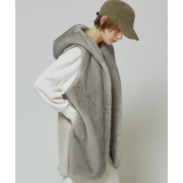 「allureville」 ベスト 2 ライトグレー レディース