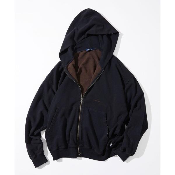 「NAUTICA」 ジップアップパーカー LARGE ブラウン メンズ