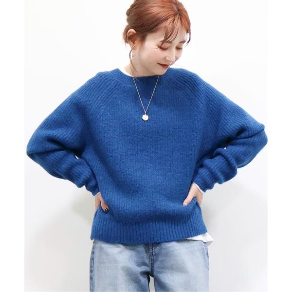 「AMERICAN HOLIC」 長袖ニット L ブルー レディース