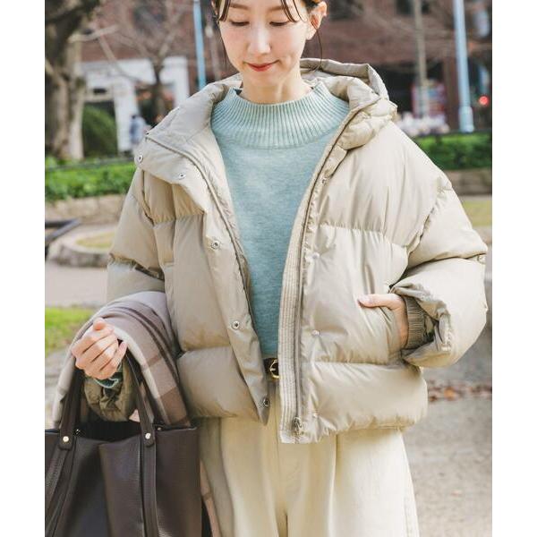 ダウンコート ダウンジャケット フーディーショートダウン レディース