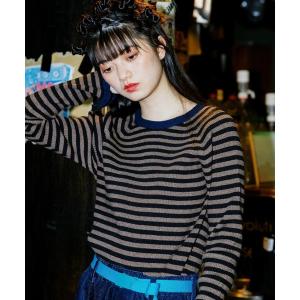 「niko and...」 長袖ニット LARGE モカ レディース