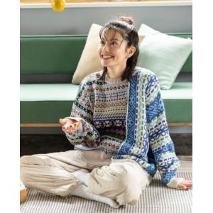 「niko and...」 長袖ニット LARGE アイボリー レディース