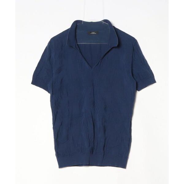 「5351 POUR LES HOMMES」 半袖ニット 46 ネイビー メンズ