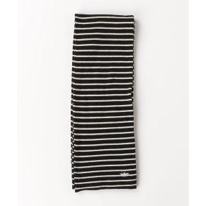 「Dior homme」 カシミヤ ボーダー柄マフラー - ブラック メンズ