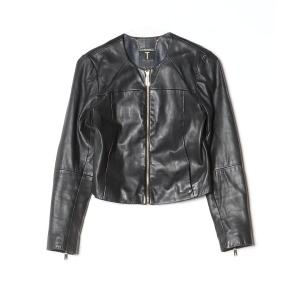 「Ted Baker」 レザーブルゾン 1 ブラック レディース