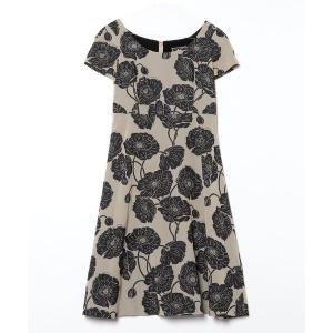 「KEITA MARUYAMA」 半袖ワンピース 1 ブラウン レディース