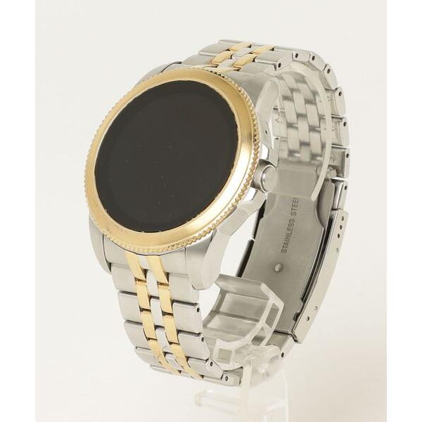 「FOSSIL」 デジタル腕時計 FREE シルバー×ゴールド メンズ