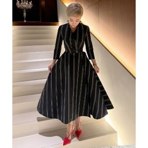 「JENNE」 長袖ワンピース SMALL ブラック レディース