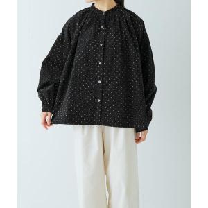 ブラウス シャツ ドットコーデュロイブラウス レディース